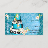 PixDezines Cake/Bäckerei/Pâtisserie, Goldbestand Visitenkarte (Rückseite)