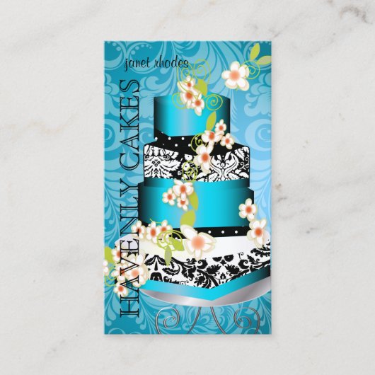 PixDezines Cake/Bäckerei/Pâtisserie, Goldbestand Visitenkarte (Vorderseite)