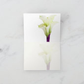 PixDezines calla lilies, Hochzeit danke (Innenseite)