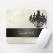 PixDezines Candelier Cupcakes Wirbel/Perlweiß Mousepad (Mit Mouse)