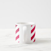 PixDezines Candy Cane, einstellbares Muster Espressotasse (Rückseite)