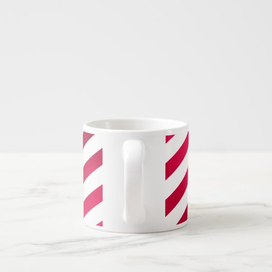 PixDezines Candy Cane, einstellbares Muster Espressotasse (Rückseite)