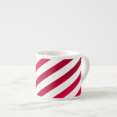 PixDezines Candy Cane, einstellbares Muster Espressotasse (Vorderseite Rechts)