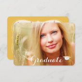 PixDezines Cap/2018 Grads/DJ-Schriftart Einladung (Vorne/Hinten)