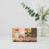 PixDezines-CATERING Visitenkarte (Stehend Vorderseite)