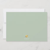PixDezines Celadon Green Probe Dinner Einladung (Rückseite)