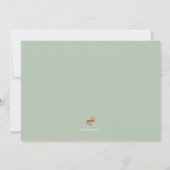 PixDezines Celadon Green Script Save the Date Einladung (Rückseite)