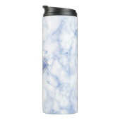 PixDezines CERULEAN BLAUE MARBLE Thermosbecher (Nach rechts gedreht)