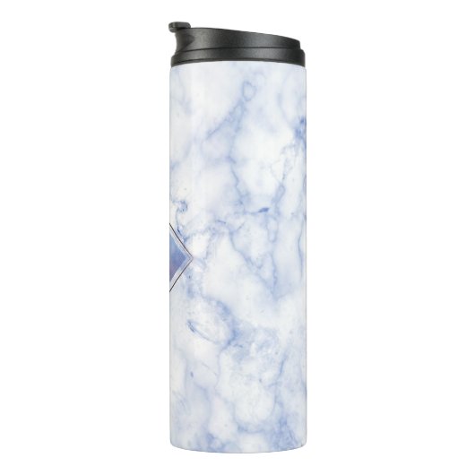 PixDezines CERULEAN BLAUE MARBLE Thermosbecher (Nach rechts gedreht)