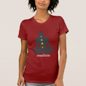 PixDezines Chakra-Meditation, benutzerdefinierbar T-Shirt (Vorderseite)