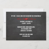 PixDezines Chalkboard-Abschluss Einladung (Rückseite)