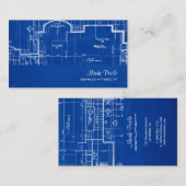 PixDezines Chalkboard-Architektenpläne Visitenkarte (Vorne/Hinten)