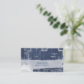 PixDezines Chalkboard-Architektenpläne Visitenkarte (Stehend Vorderseite)