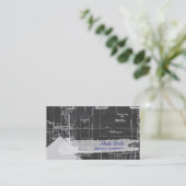 PixDezines Chalkboard-Architektenpläne Visitenkarte (Stehend Vorderseite)