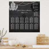 PixDezines chalkboard/chadeliers/Sitzplakette Poster (Küche)