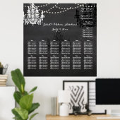 PixDezines chalkboard/chadeliers/Sitzplakette Poster (Heimbüro)