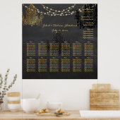 PixDezines chalkboard/chadeliers/Sitzplakette Poster (Küche)