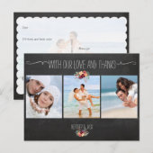 PixDezines chalkboard/Hochzeitsfeier Foto vielen D Postkarte (Vorne/Hinten)