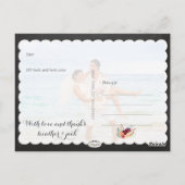 PixDezines chalkboard/Hochzeitsfeier Foto vielen D Postkarte (Rückseite)