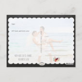 PixDezines chalkboard/Hochzeitsfeier Foto vielen D Postkarte (Rückseite)