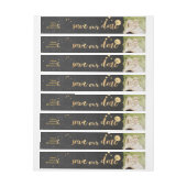 PixDezines chalkboard/Imitate Goldgräber-Spritzer Rundum-Adressaufkleber (Bogen)