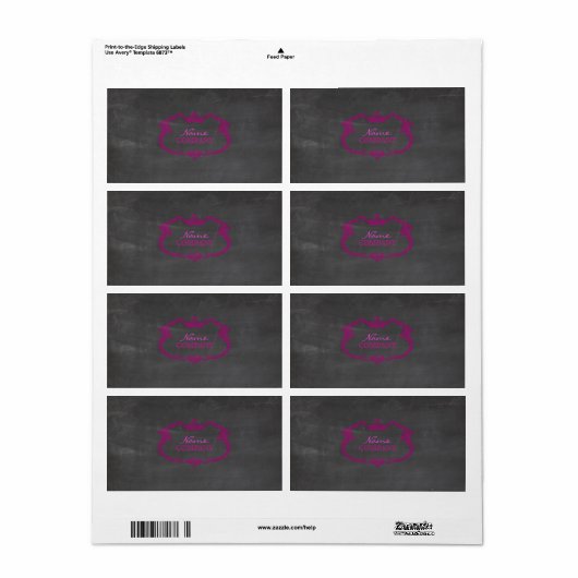 PixDezines Chalkboard+Magenta Whimsy Frame (Vorne)