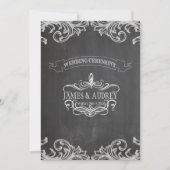 PixDezines chalkboard/Rokoko/DJ Hintergrundfarbe Einladung (Vorderseite)