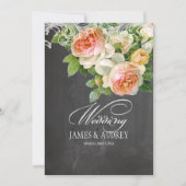 PixDezines chalkboard/Rokoko/Vintage Rose Einladung (Vorderseite)