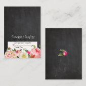 PixDezines Chalkboard Vintage Primras/Platzkarten Platzkarte (Vorne/Hinten)