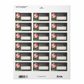 PixDezines chalkboard+Vintage Rose Adressaufkleber (Vorne)