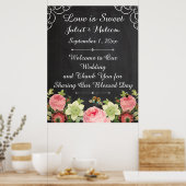 PixDezines chalkboard/Vintage Rose/Hochzeit Poster (Küche)