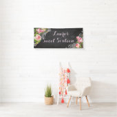 PixDezines Chalkboard Vintage Rose/Redoute Banner (Insitu)