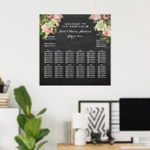 PixDezines chalkboard+Vintage Rose/Sitzplakette Poster (Heimbüro)