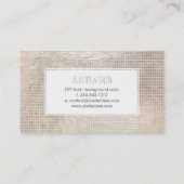 PixDezines-Champagner-Gitter/Imitat-Folie Visitenkarte (Rückseite)