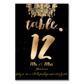 PixDezines Chandelier/Imitats Gold/Tabelle 12 Tischnummer (Vorderseite)