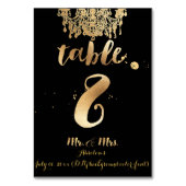 PixDezines Chandelier/Imitats Gold/Tabelle 8 Tischnummer (Rückseite)