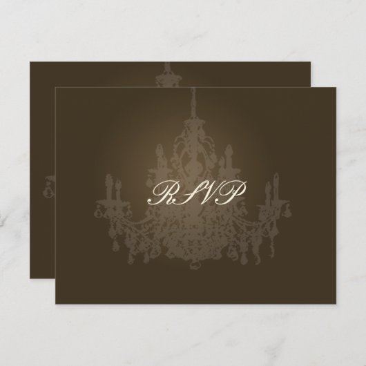 PixDezines Chandelier RSVP-Karten erfordern 12x18 RSVP Karte (Vorne/Hinten)