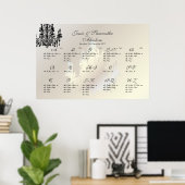 PixDezines Chandelier/Sitzplan/Alpha Poster (Heimbüro)