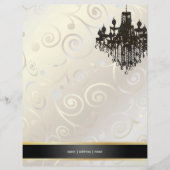 PixDezines Chandelier Wirbel/Perlweiß Flyer (Vorne)