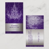 PixDezines Chandeliers/DIY-Hintergrund Visitenkarte (Vorne/Hinten)