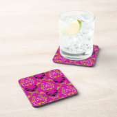 PixDezines Chantal Damask/DIY Hintergrundfarbe Untersetzer (Rechte Seite)