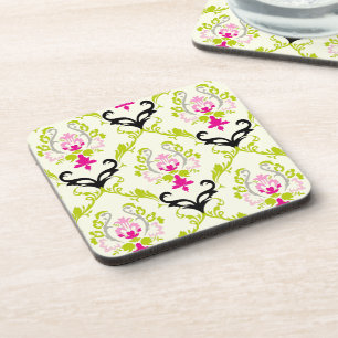 PixDezines Chantal Damast/DIY Hintergrundfarbe Untersetzer