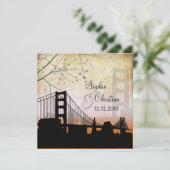 PixDezines Chicago Lakeshore Skyline/Einladungen Einladung (Stehend Vorderseite)