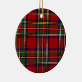 PixDezines clan stewart tartan Keramik Ornament (Rechts)