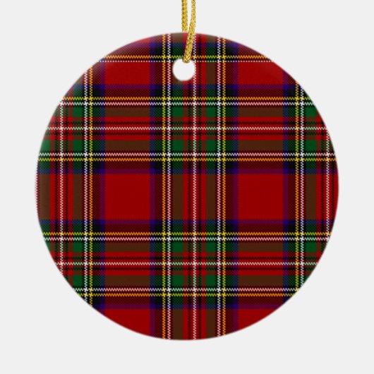 PixDezines clan stewart tartan Keramik Ornament (Vorne)