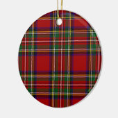 PixDezines clan stewart tartan Keramik Ornament (Links)