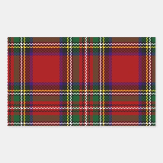 PixDezines clan stewart tartan Rechteckiger Aufkleber (Vorderseite)