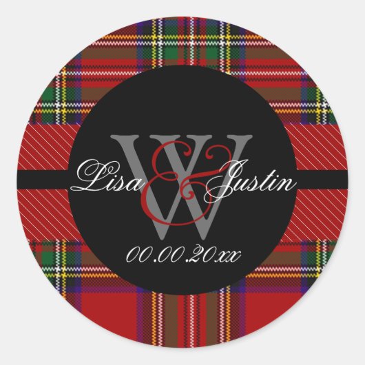 PIxDezines clan stewart tartan Runder Aufkleber (Vorderseite)