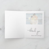 PixDezines Classic Foto Vielen Dank Dankeskarte (Innenseite)