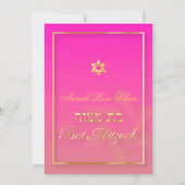 PixDezines Classy Bat Mitzvah/pink Einladung (Rückseite)